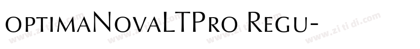 optimaNovaLTPro Regu字体转换